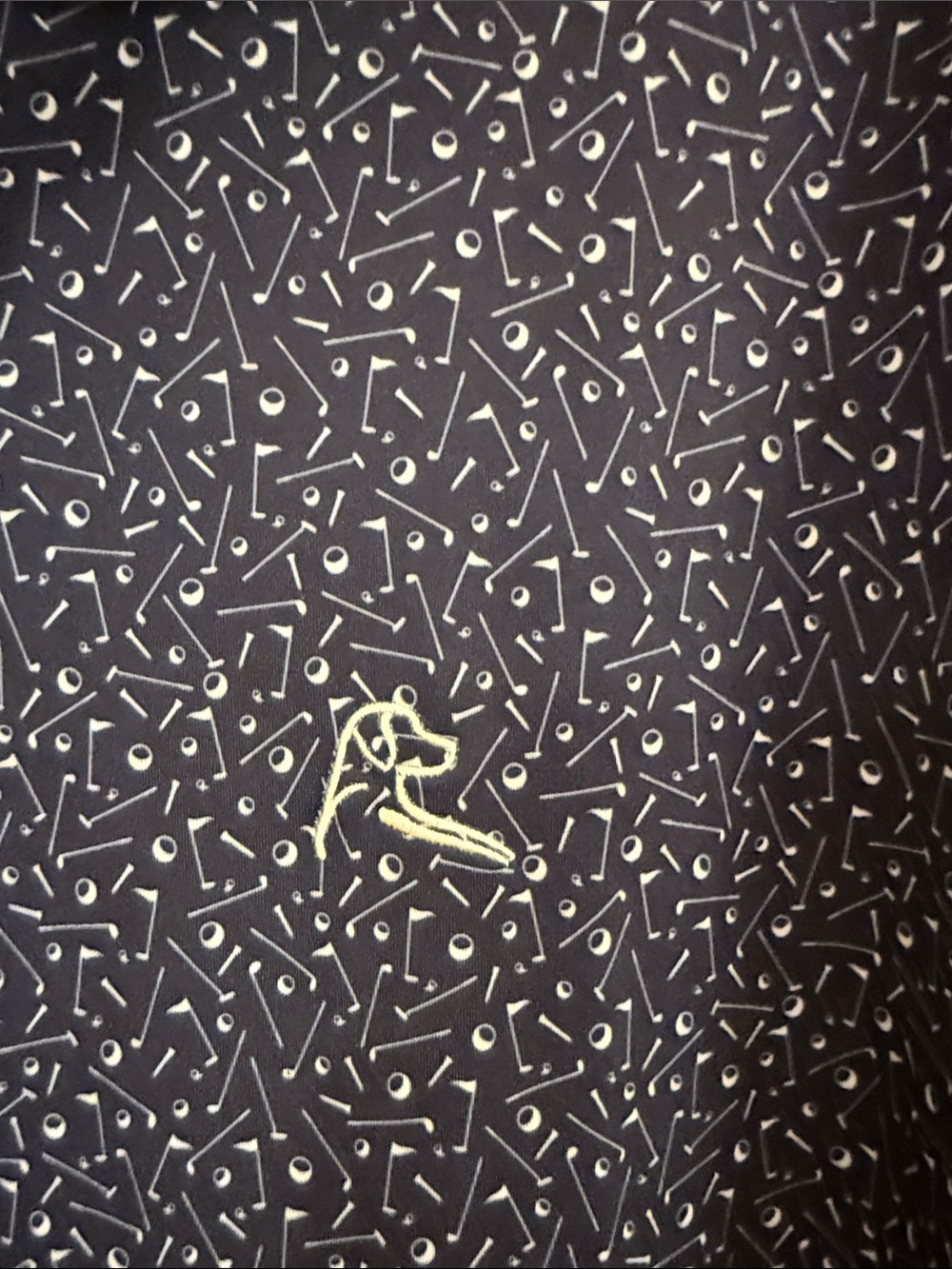 Rhoback NWOT Men's Navy Patterned Polo Shirt - XL - Picture 3 of 4